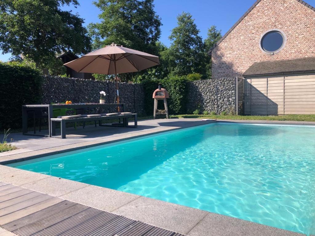 Landelijke Villa Met Zwembad En Gezellige Openhaard Zemst Eksteriør billede